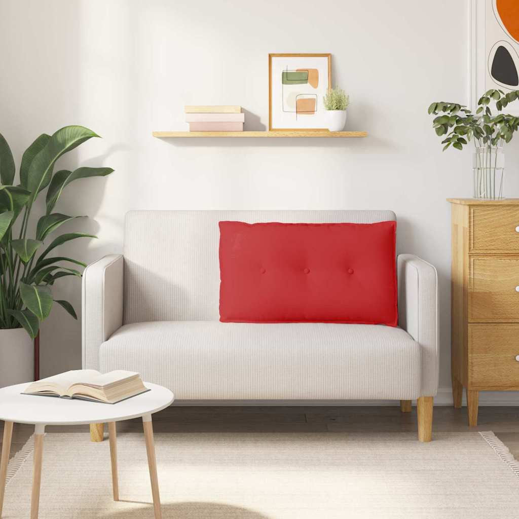 vidaXL Poduszka na plecy Czerwony 80 x 19 x 50 cm tkanina