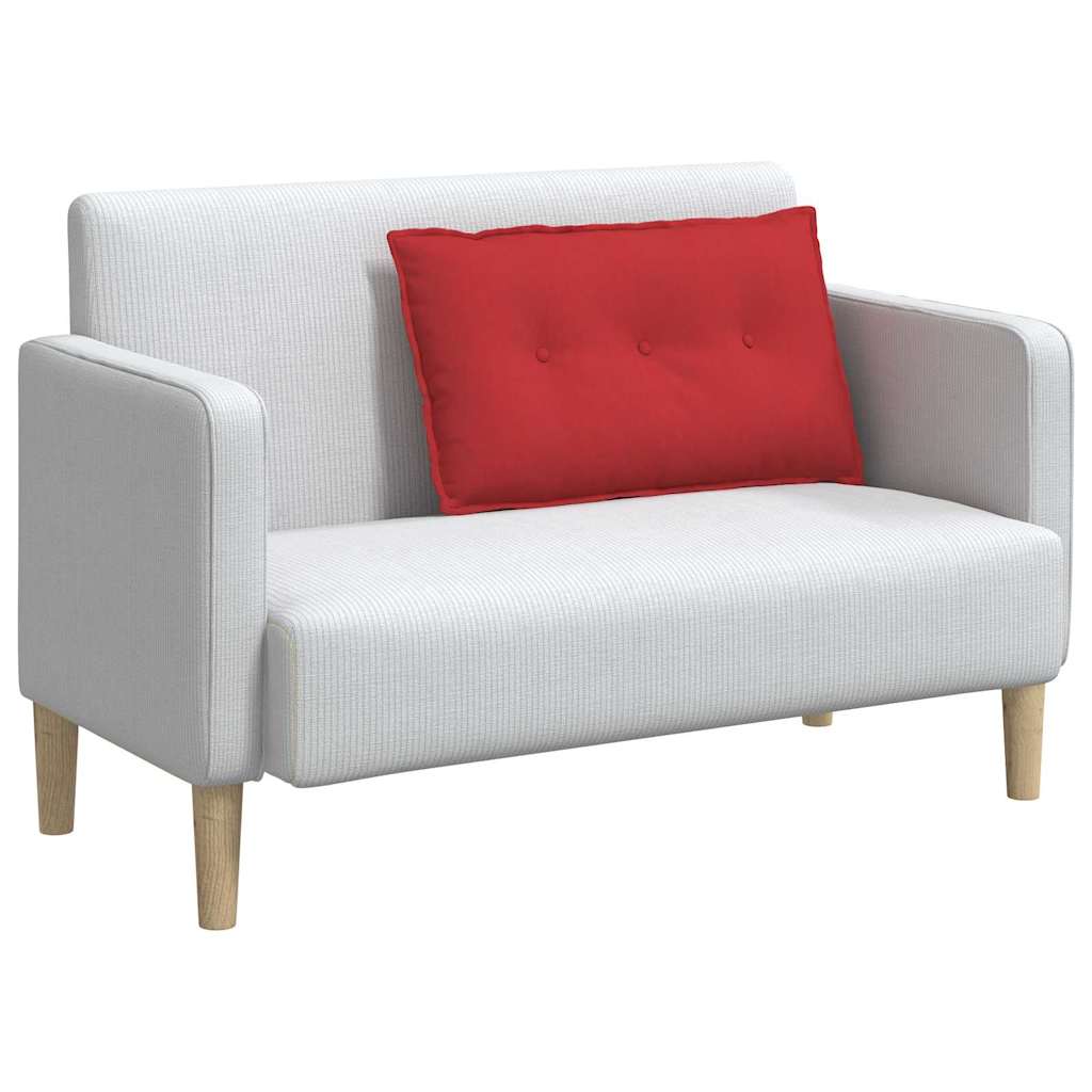 vidaXL Poduszka na plecy Czerwony 80 x 19 x 50 cm tkanina