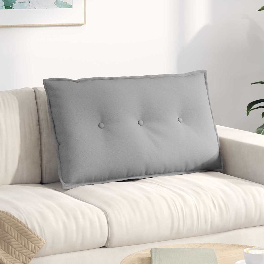 vidaXL Poduszka na plecy Szary chmur 80 x 19 x 50 cm tkanina