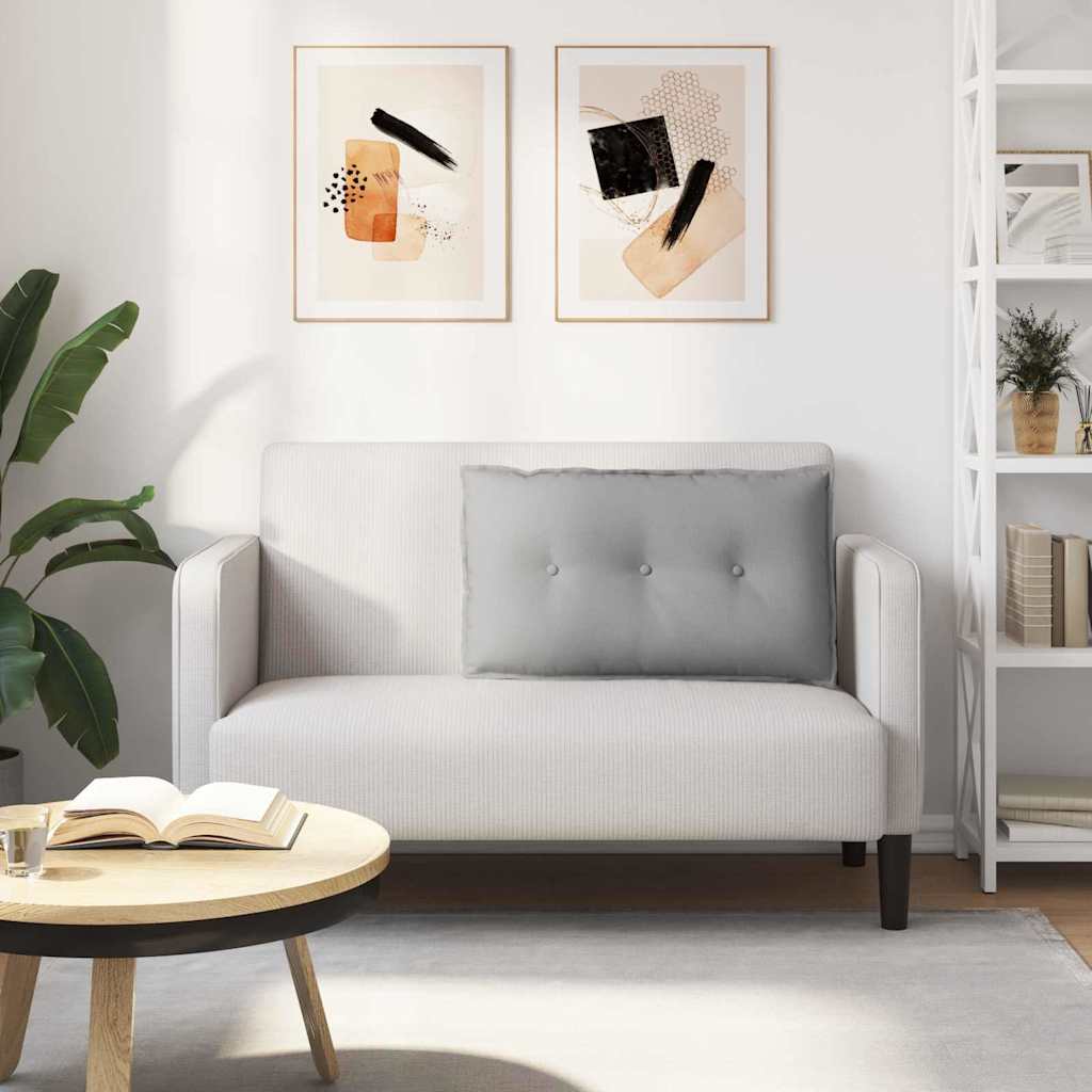 vidaXL Poduszka na plecy Szary chmur 80 x 19 x 50 cm tkanina