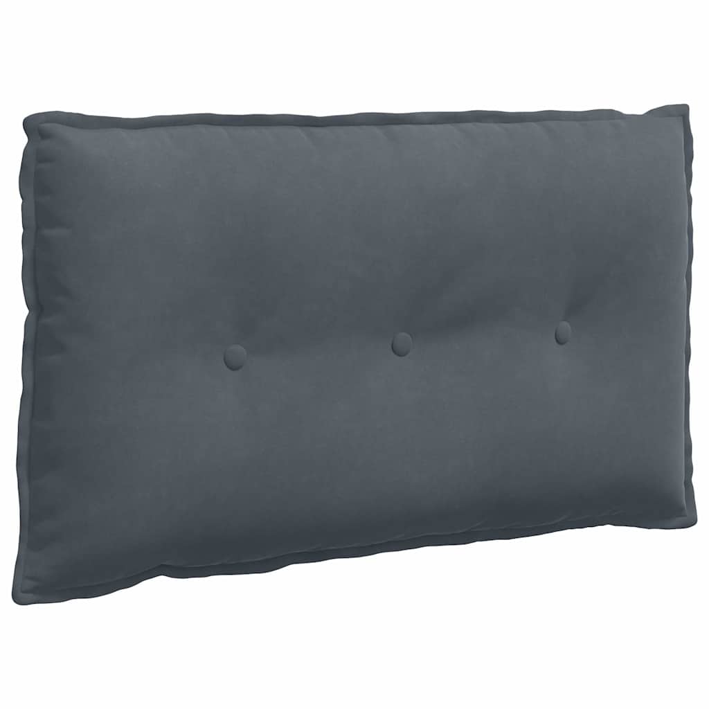 vidaXL Poduszka na plecy Ciemnoszary 80 x 50 cm Tkanina sztruksowa