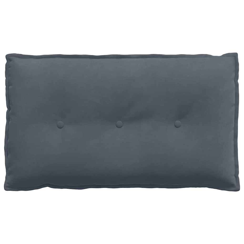 vidaXL Poduszka na plecy Ciemnoszary 80 x 50 cm Tkanina sztruksowa