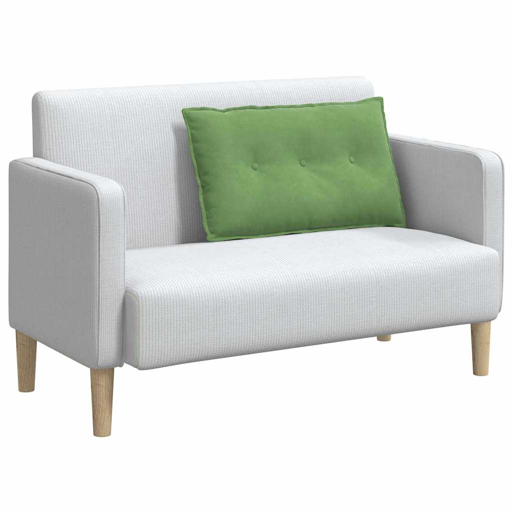 vidaXL Poduszka na plecy Jasnozielony 80 x 50 cm Tkanina sztruksowa
