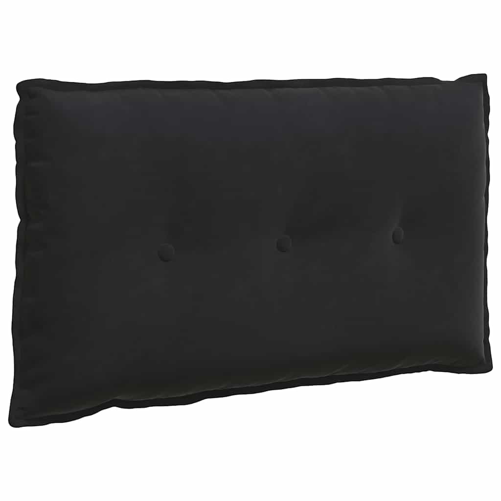 vidaXL Poduszka na plecy Czarny 80 x 50 cm Tkanina sztruksowa