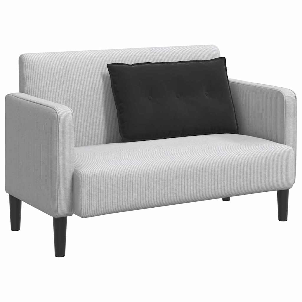 vidaXL Poduszka na plecy Czarny 80 x 50 cm Tkanina sztruksowa