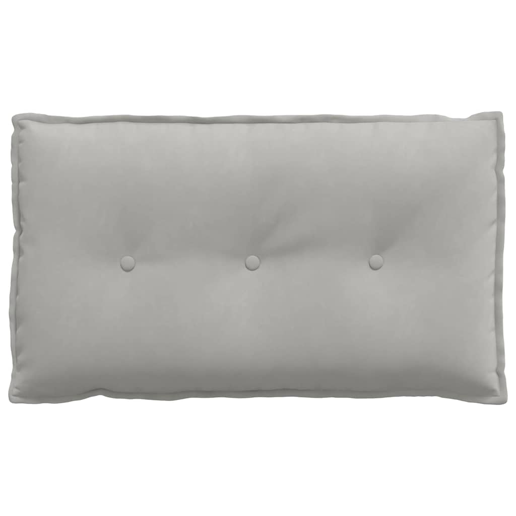 vidaXL Poduszka na plecy Jasnoszary 80 x 50 cm Tkanina mikrofibrowa