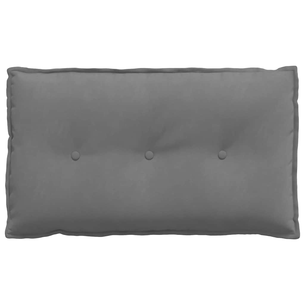 vidaXL Poduszka na plecy Ciemnoszary 80 x 50 cm Tkanina mikrofibrowa