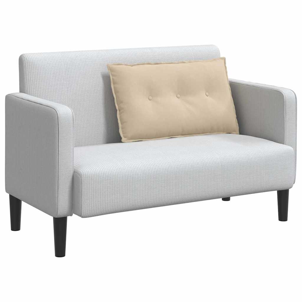 vidaXL Poduszka na plecy Kremowy 80 x 50 cm Tkanina mikrofibrowa
