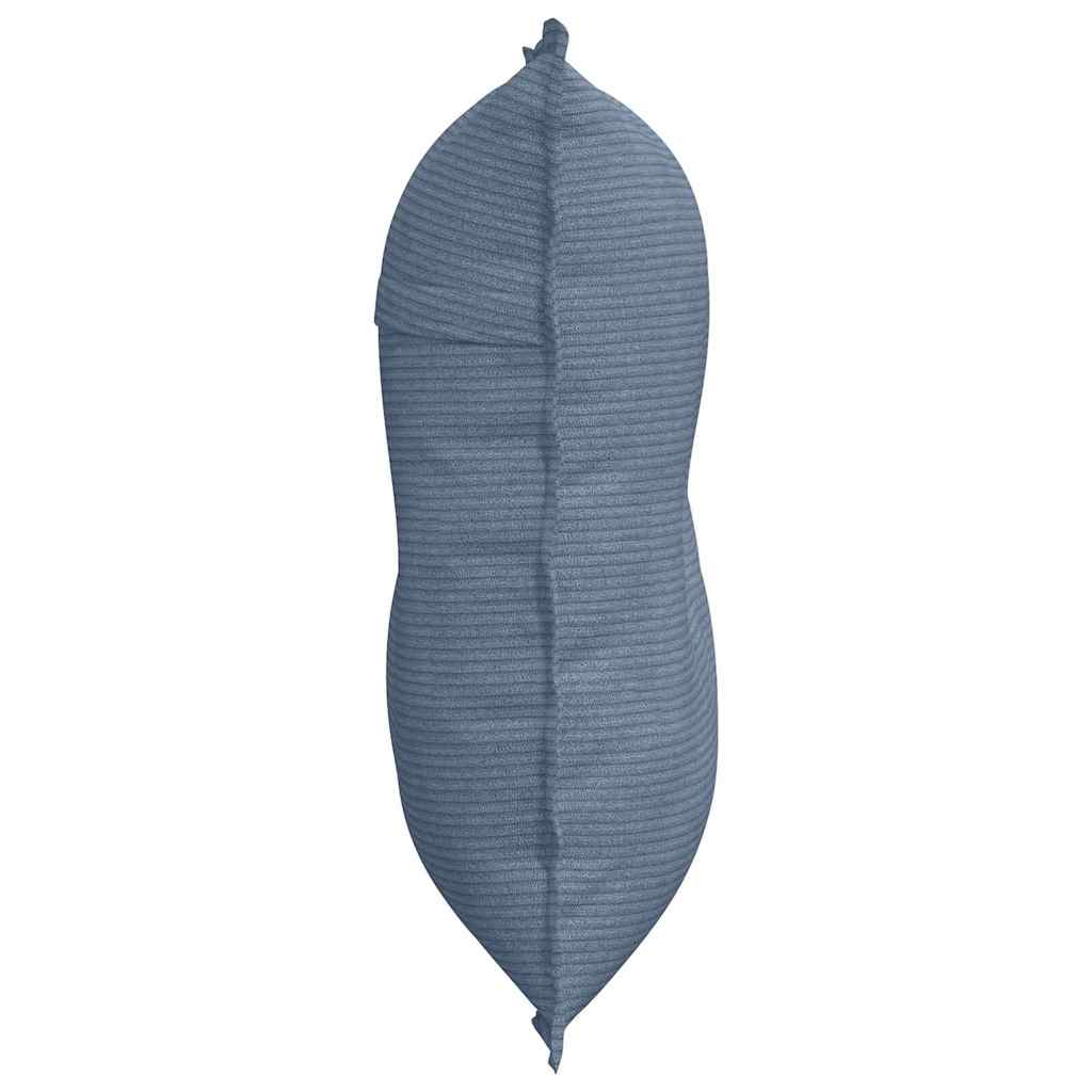vidaXL Poduszka na plecy Niebieski 80 x 50 cm Tkanina sztruksowa