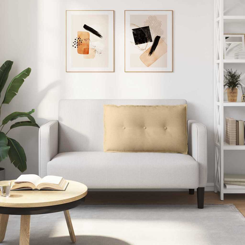 vidaXL Poduszka na plecy Szary zielony 80 x 50 cm Tkanina sztruksowa