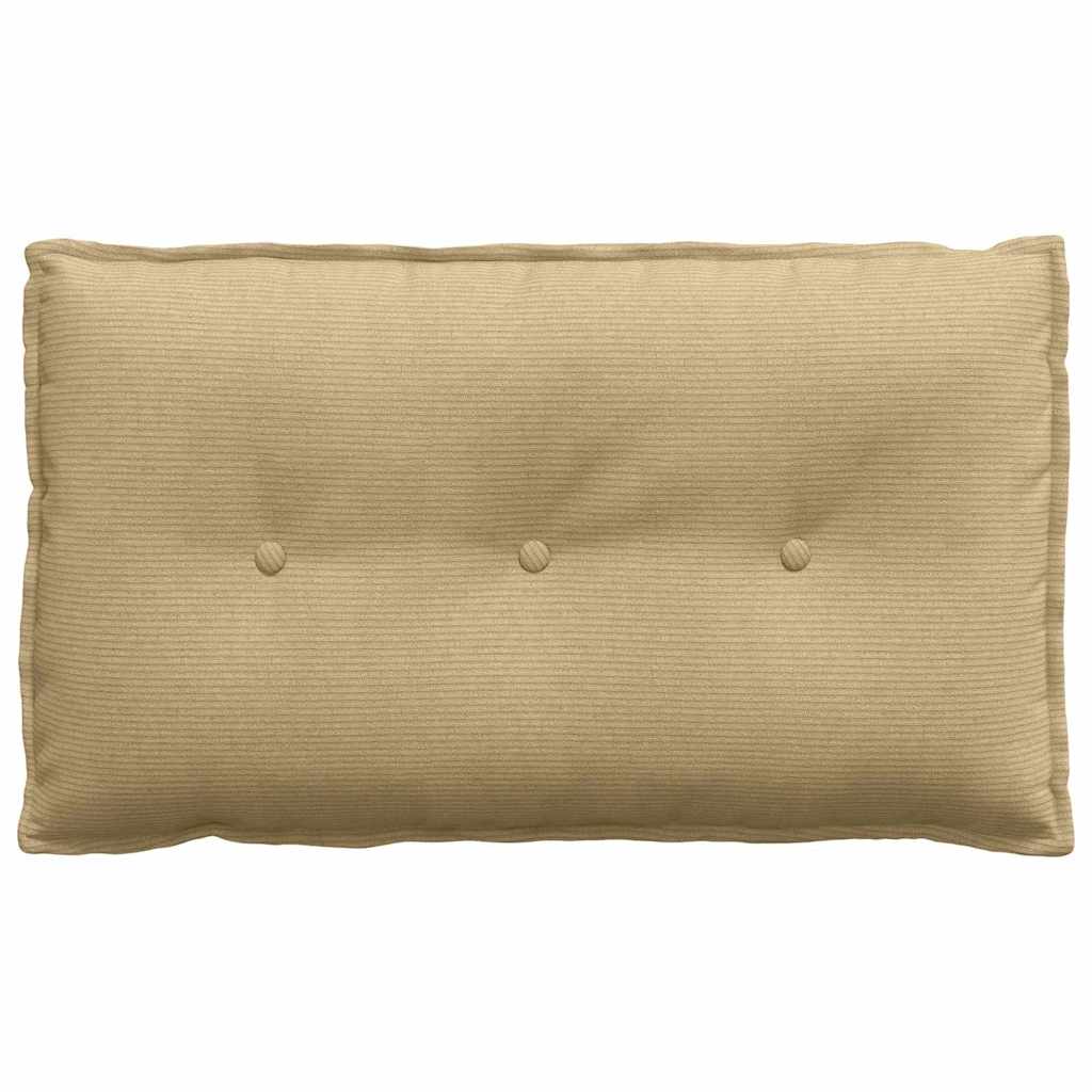 vidaXL Poduszka na plecy Szary zielony 80 x 50 cm Tkanina sztruksowa