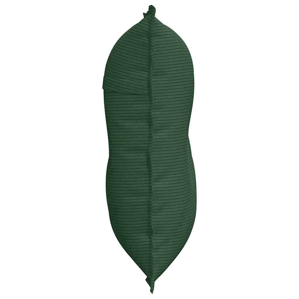 vidaXL Poduszka na plecy Zielony dżungli 80 x 50 cm Tkanina sztruksowa