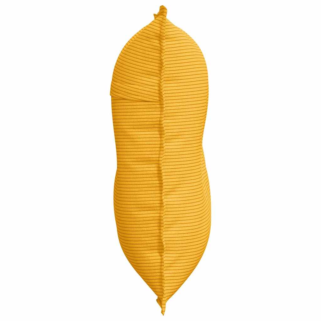 vidaXL Poduszka na plecy Jasnożółty 80 x 50 cm Tkanina sztruksowa