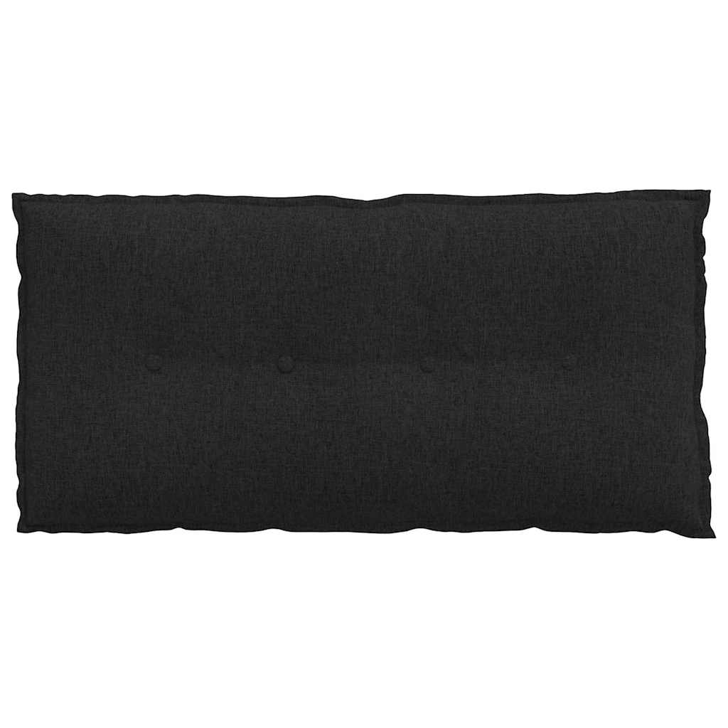 vidaXL Poduszka na plecy Czarny 100 x 19 x 50 cm tkanina