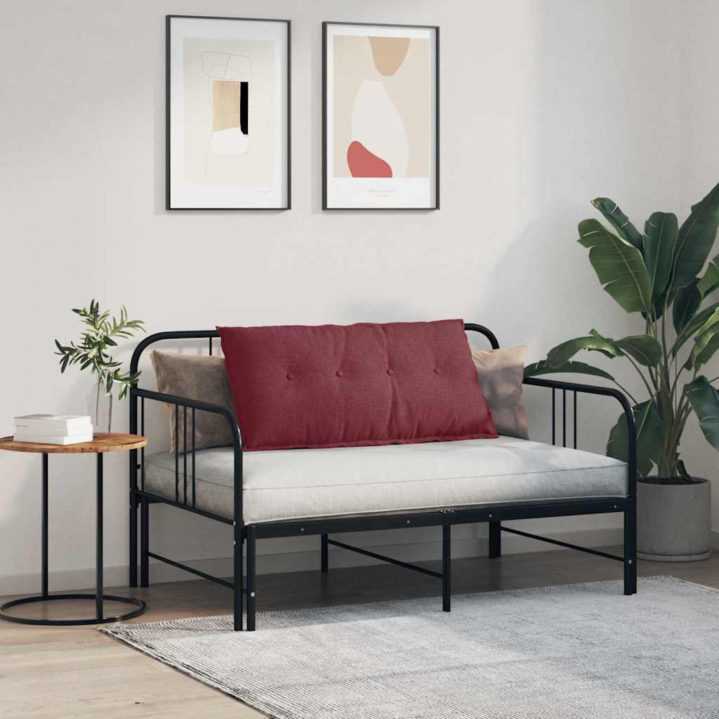 vidaXL Poduszka na plecy Czerwone wino 100 x 19 x 50 cm tkanina