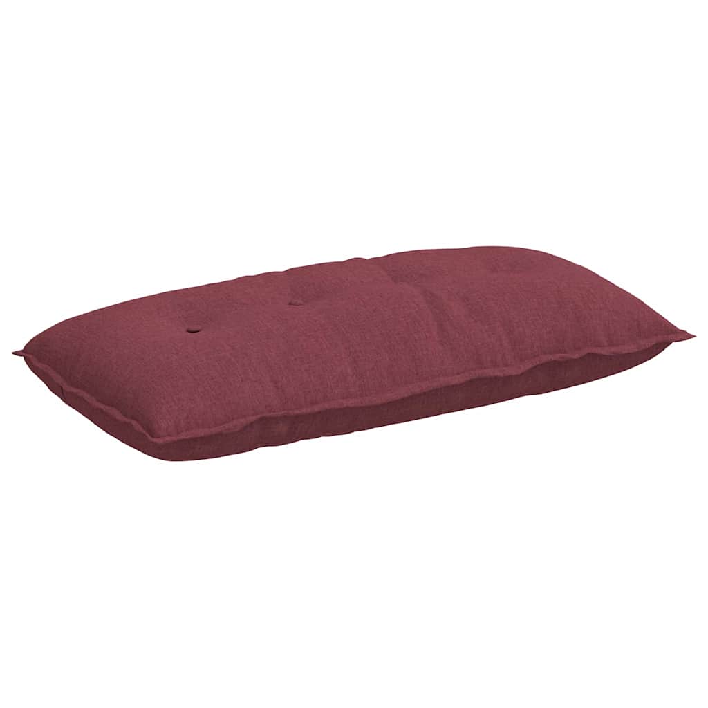 vidaXL Poduszka na plecy Czerwone wino 100 x 19 x 50 cm tkanina