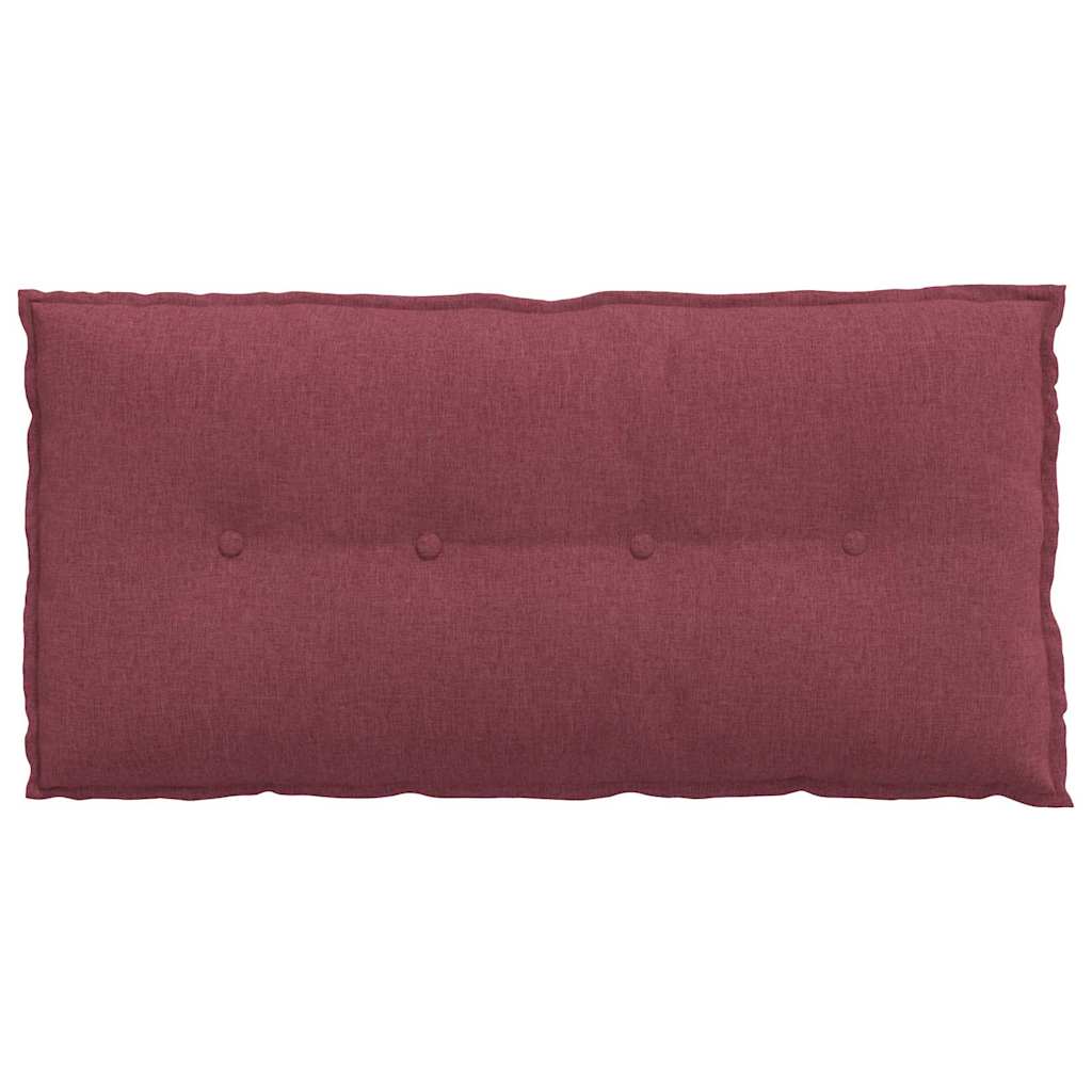 vidaXL Poduszka na plecy Czerwone wino 100 x 19 x 50 cm tkanina