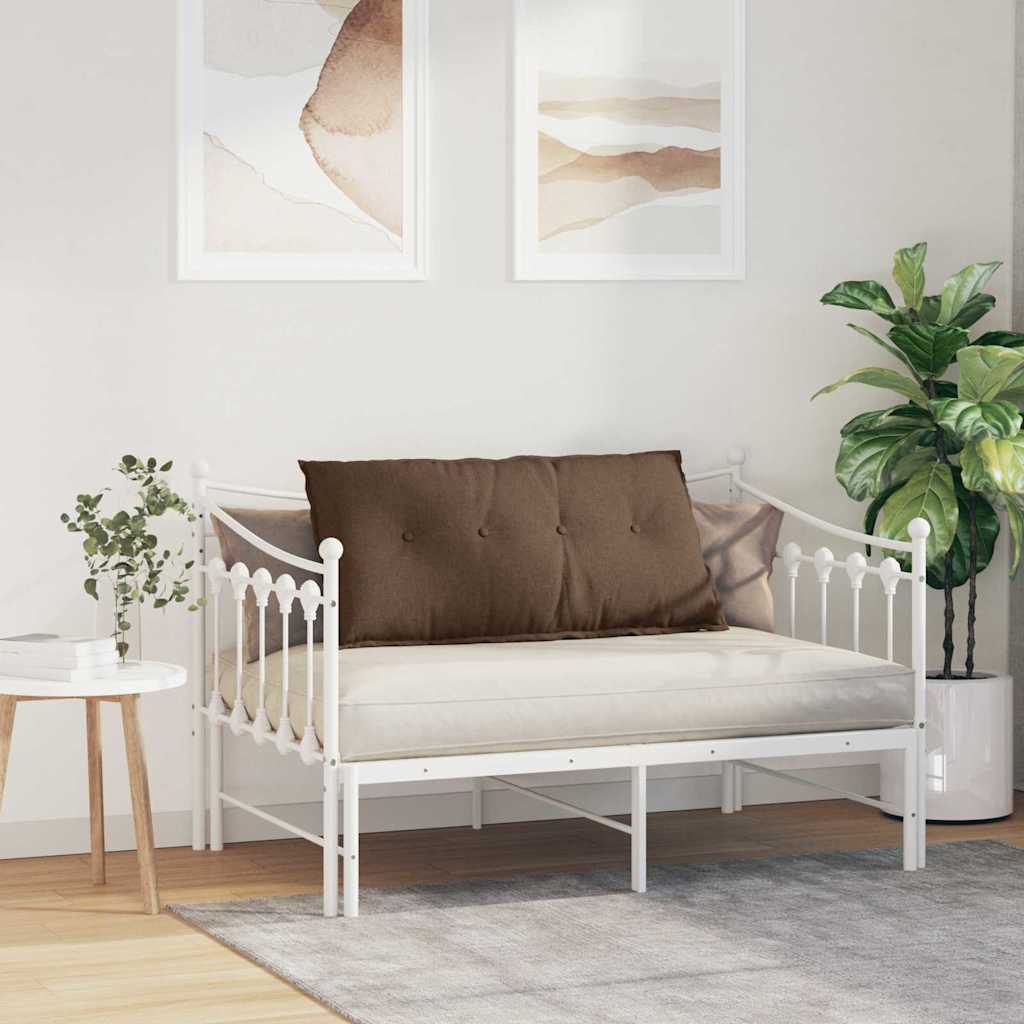 vidaXL Poduszka na plecy Brązowy 100 x 19 x 50 cm tkanina