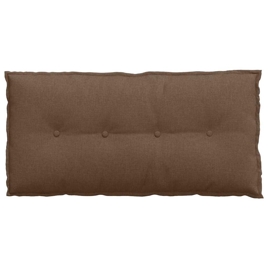 vidaXL Poduszka na plecy Brązowy 100 x 19 x 50 cm tkanina