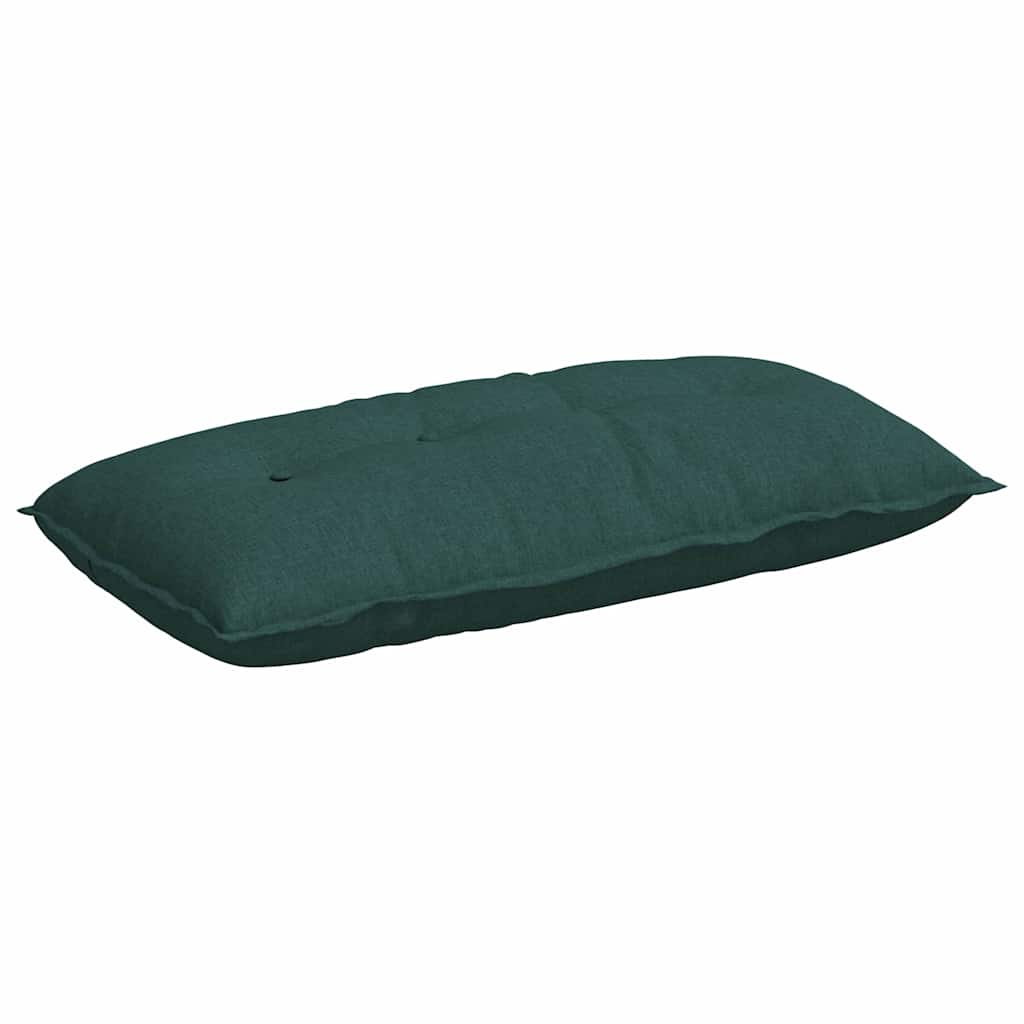 vidaXL Poduszka na plecy Ciemna zieleń 100 x 19 x 50 cm tkanina