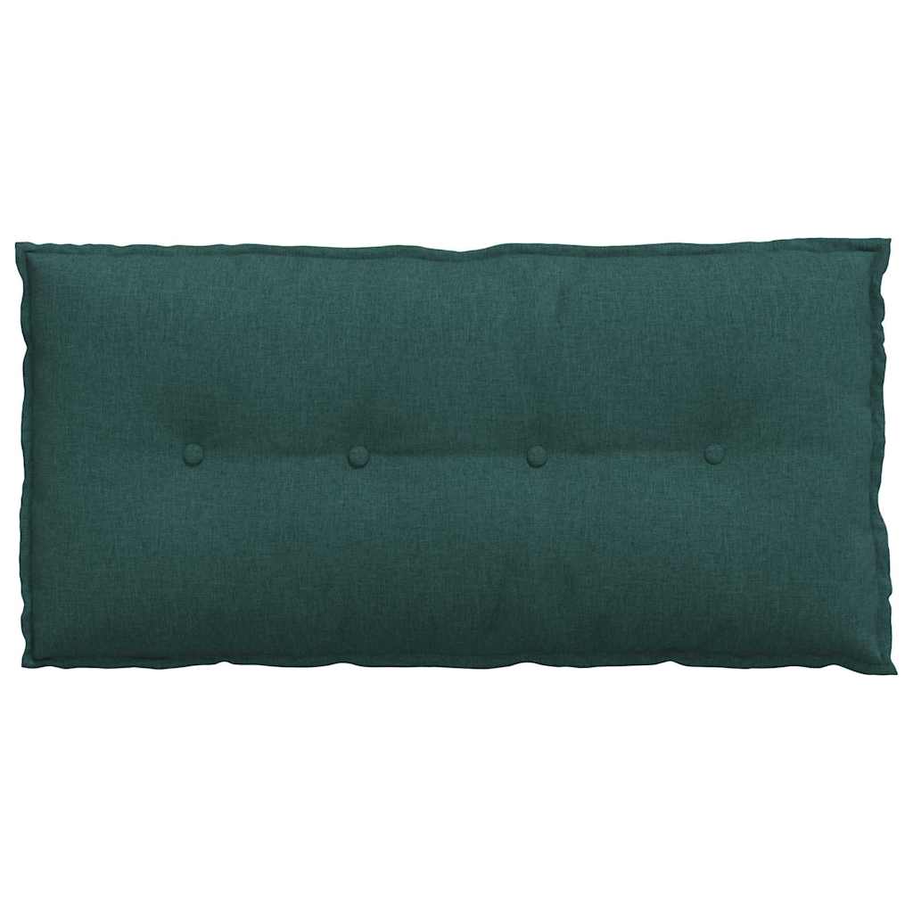 vidaXL Poduszka na plecy Ciemna zieleń 100 x 19 x 50 cm tkanina