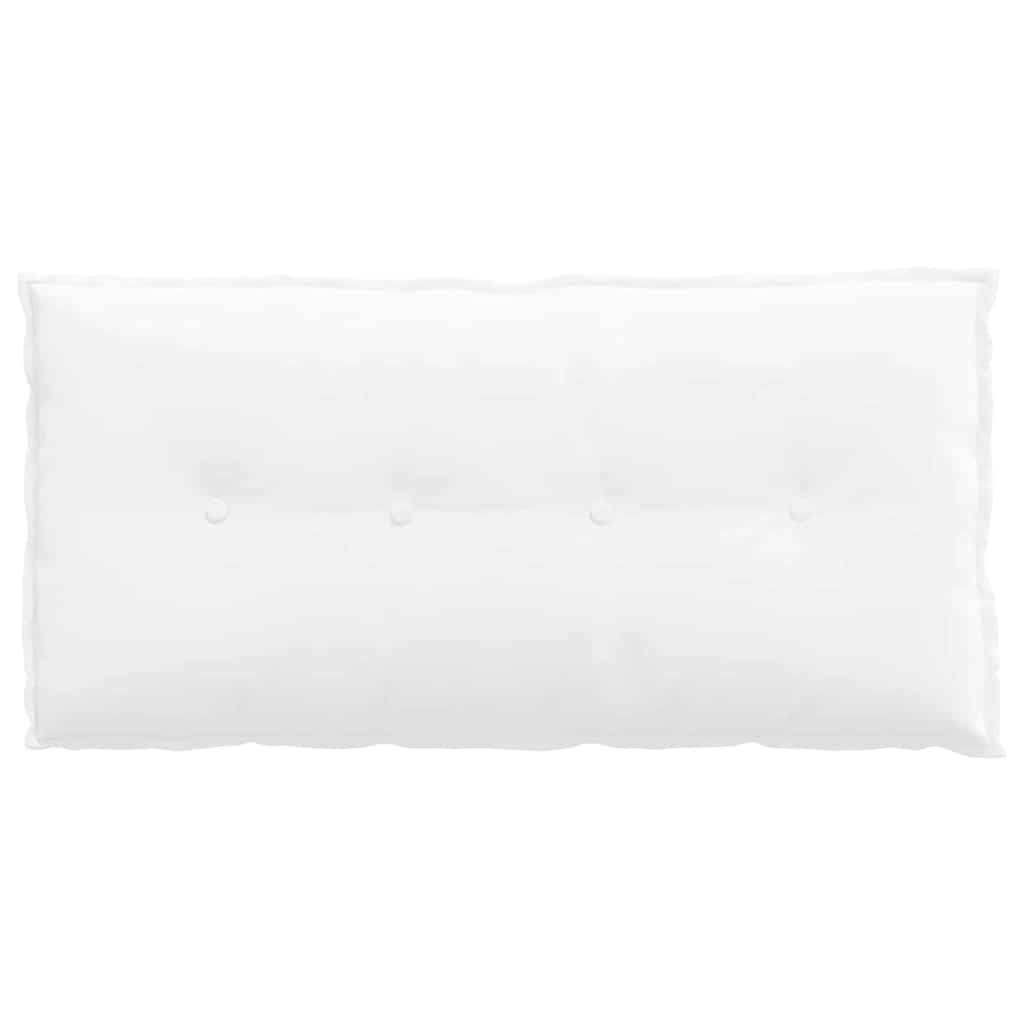 vidaXL Poduszka na plecy Biały 100 x 19 x 50 cm tkanina
