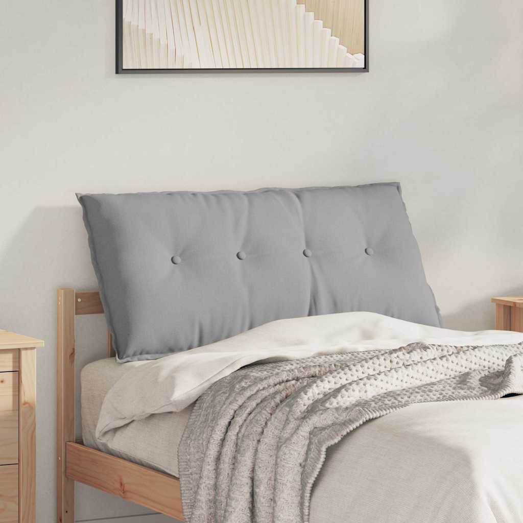 vidaXL Poduszka na plecy Szary chmur 100 x 19 x 50 cm tkanina