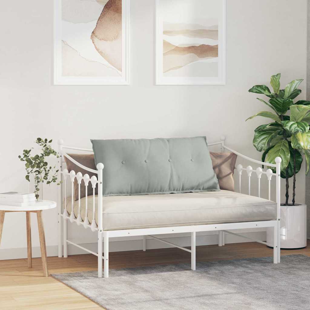 vidaXL Poduszka na plecy Jasnoszary 100 x 50 cm Tkanina sztruksowa