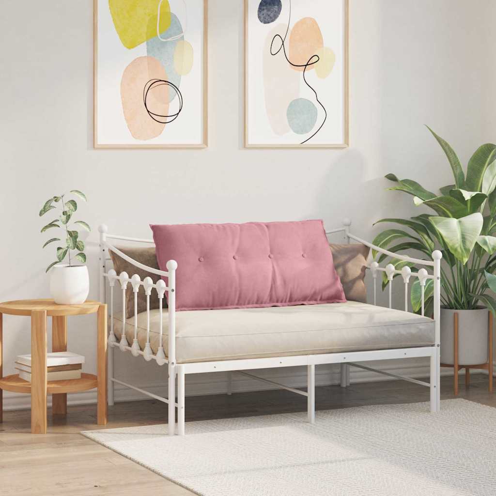 vidaXL Poduszka na plecy Różowy 100 x 50 cm Tkanina sztruksowa