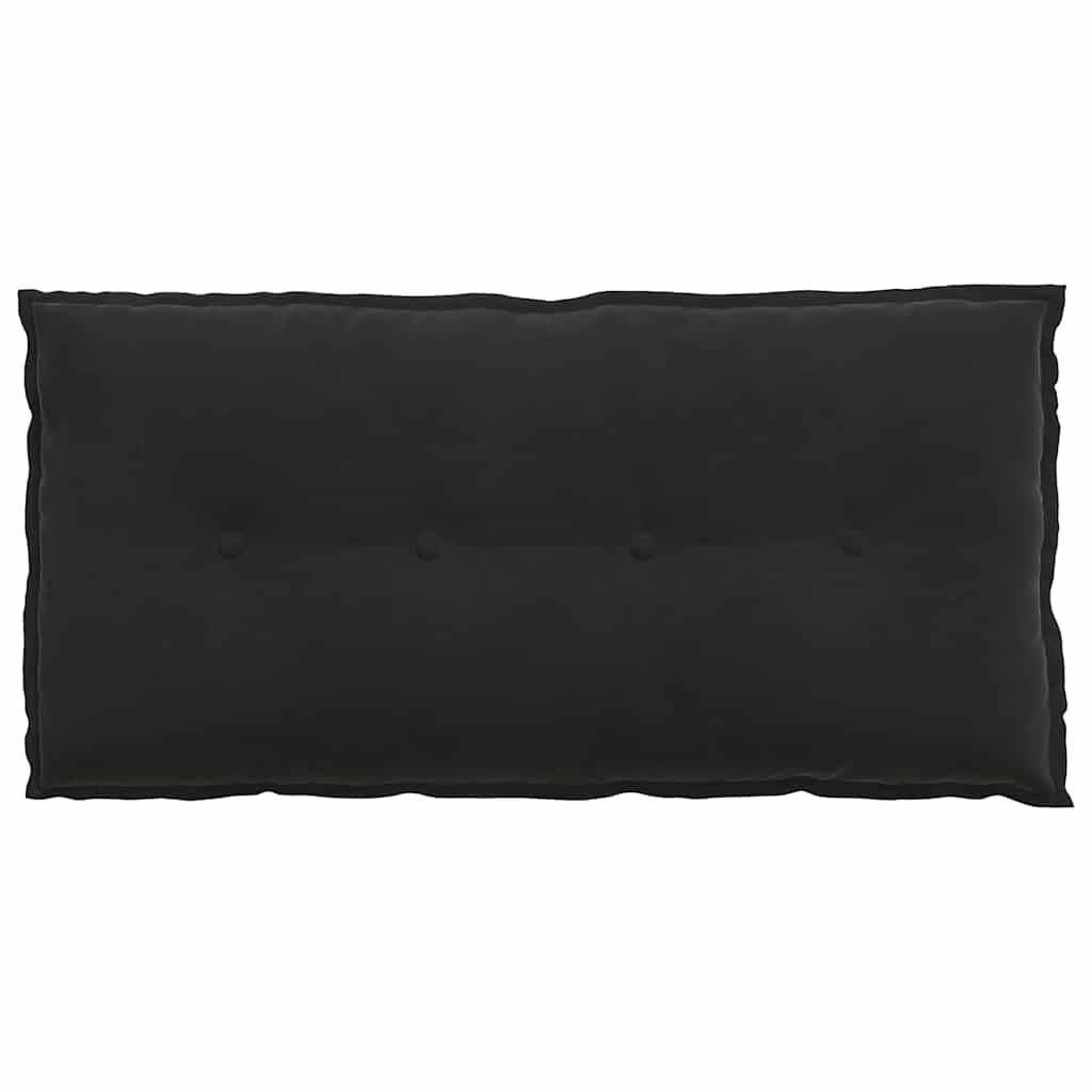 vidaXL Poduszka na plecy Czarny 100 x 50 cm Tkanina sztruksowa