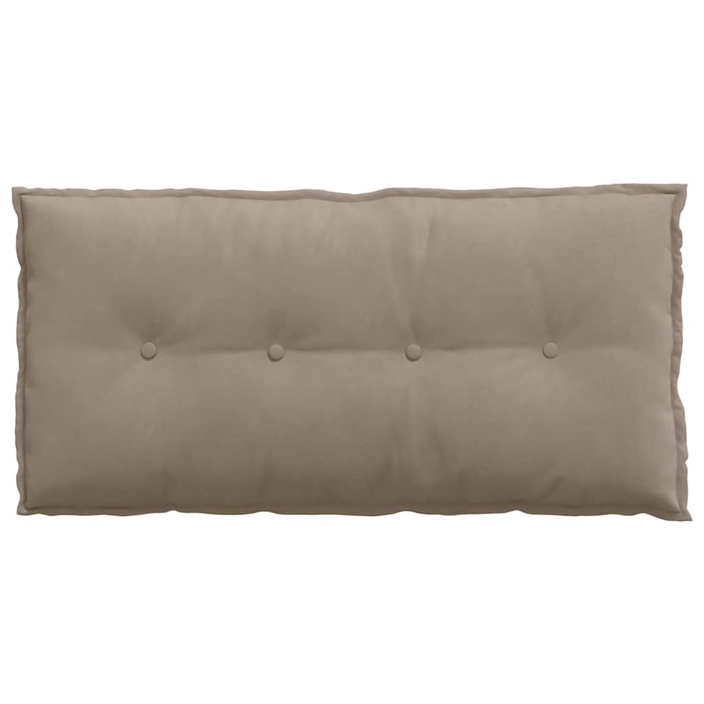 vidaXL Poduszka na plecy Ciemnoszary 100 x 50 cm Tkanina mikrofibrowa