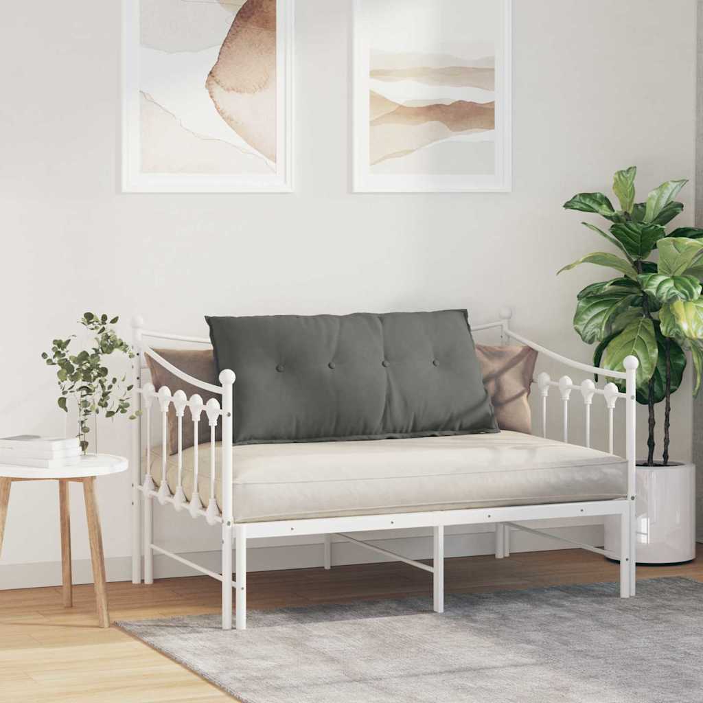 vidaXL Poduszka na plecy Ciemnoszary 100 x 50 cm Tkanina mikrofibrowa