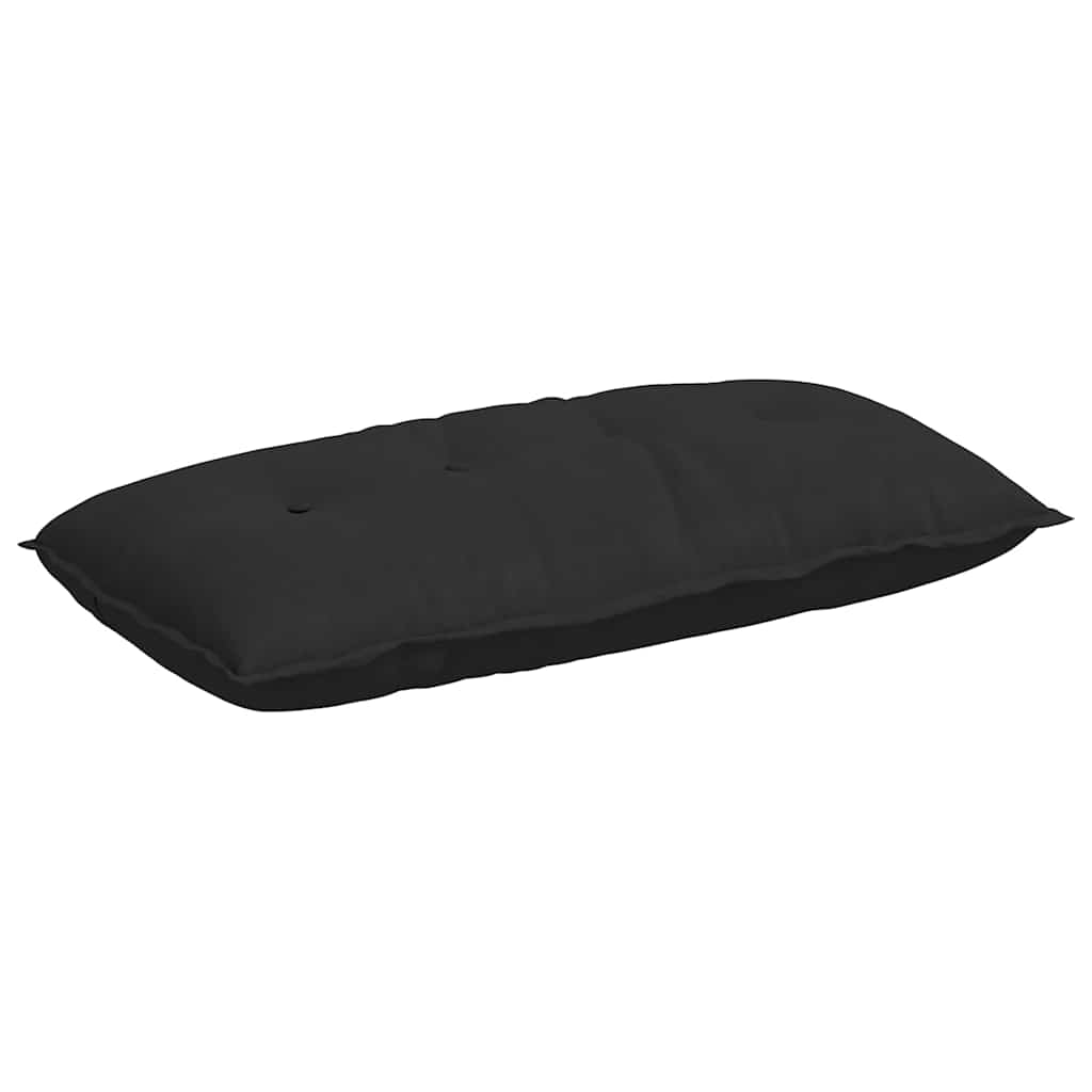vidaXL Poduszka na plecy Czarny 100 x 50 cm Tkanina mikrofibrowa