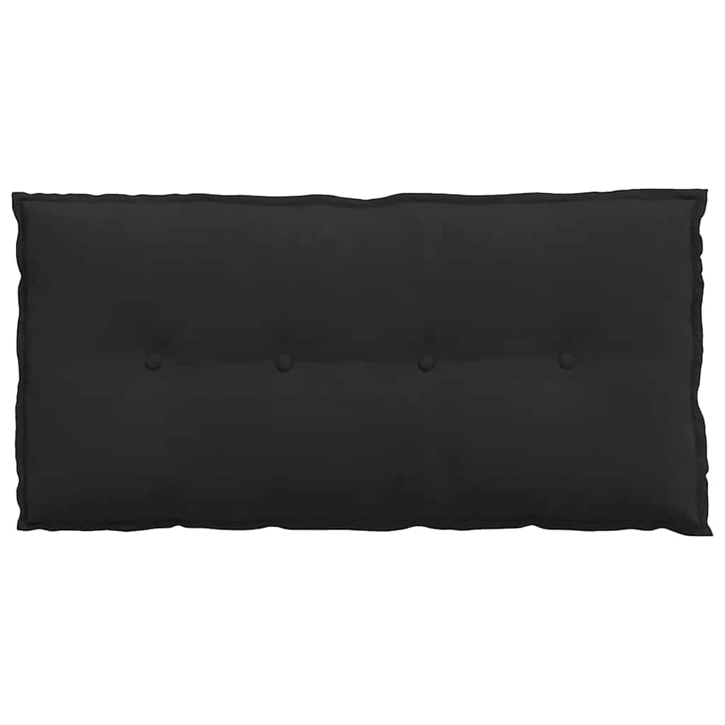 vidaXL Poduszka na plecy Czarny 100 x 50 cm Tkanina mikrofibrowa