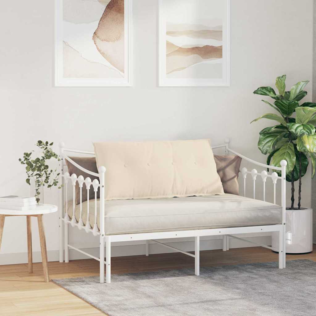 vidaXL Poduszka na plecy Beżowy 100 x 50 cm Tkanina mikrofibrowa