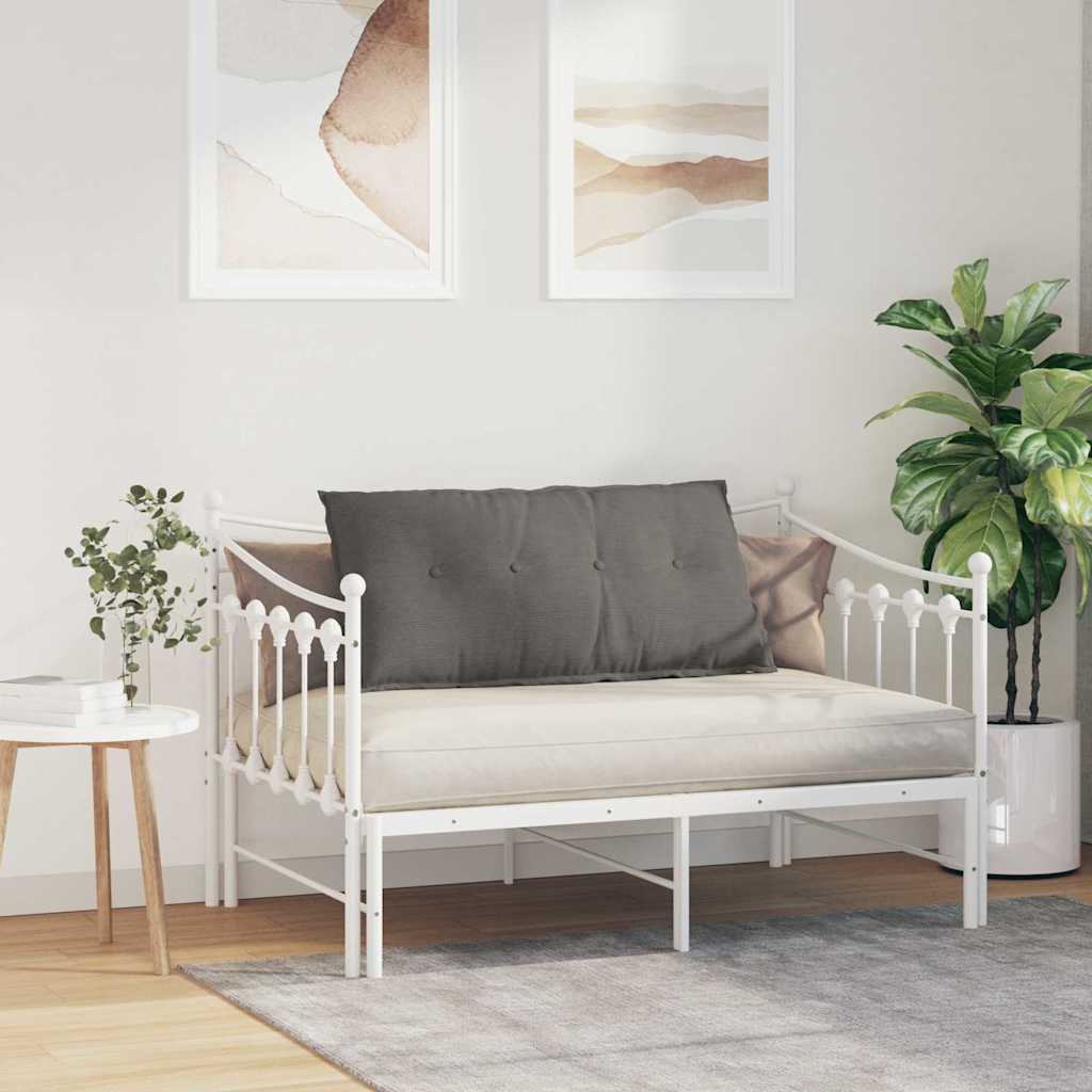 vidaXL Poduszka na plecy Jasnoszary 100 x 50 cm Tkanina sztruksowa