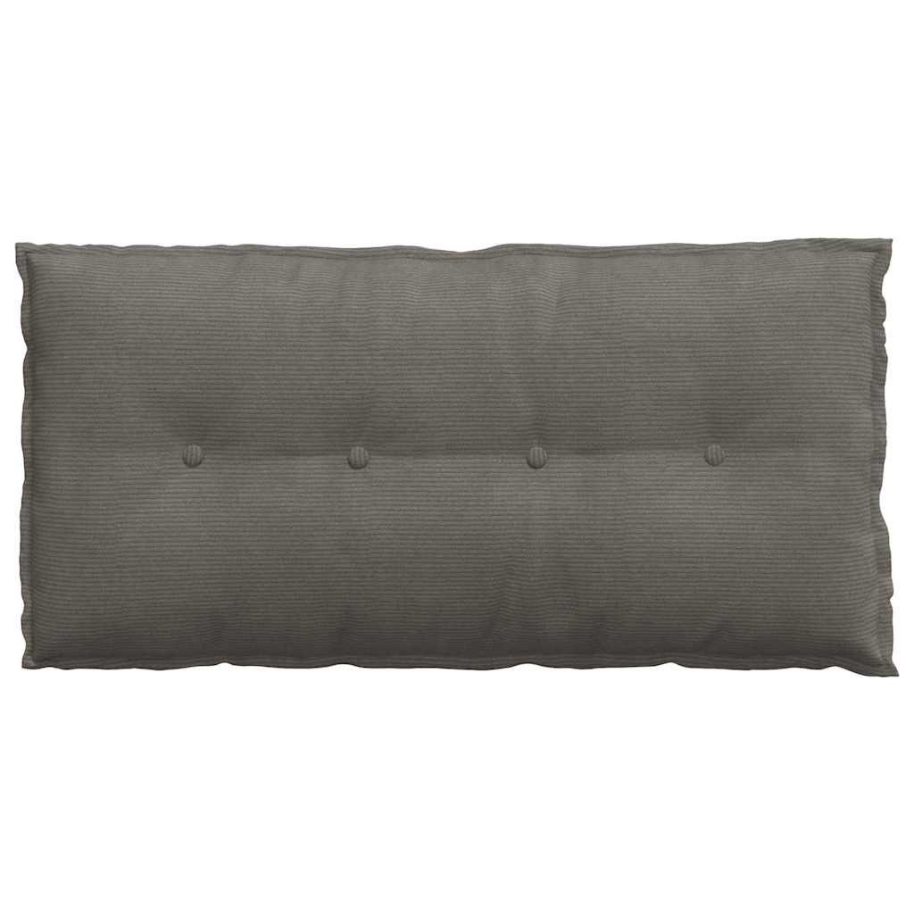 vidaXL Poduszka na plecy Jasnoszary 100 x 50 cm Tkanina sztruksowa