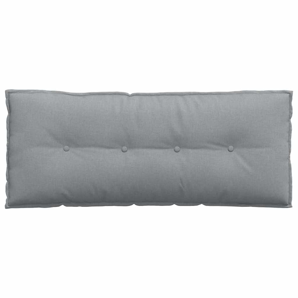 vidaXL Poduszka na plecy Jasnoszary 120 x 19 x 50 cm tkanina