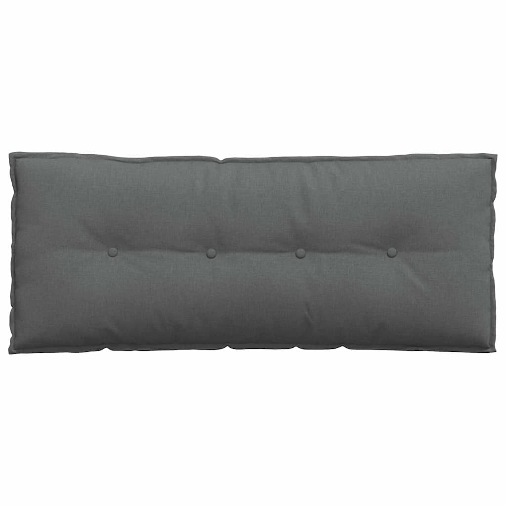 vidaXL Poduszka na plecy Ciemnoszary 120 x 19 x 50 cm tkanina