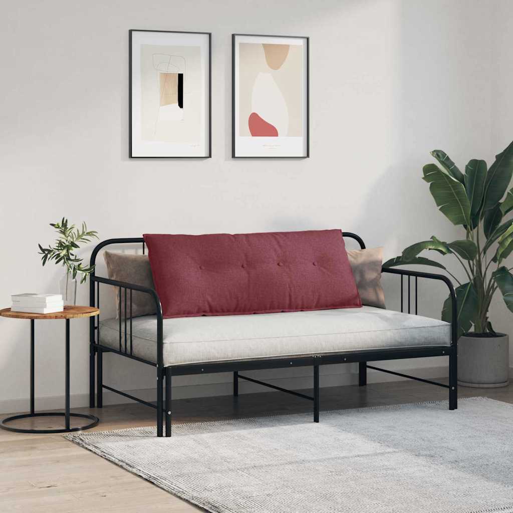 vidaXL Poduszka na plecy Czerwone wino 120 x 19 x 50 cm tkanina