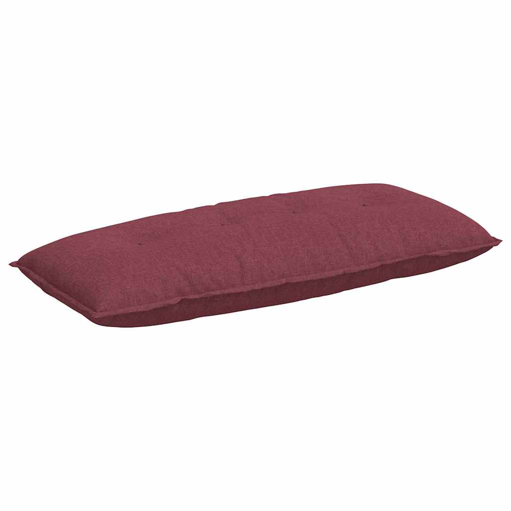 vidaXL Poduszka na plecy Czerwone wino 120 x 19 x 50 cm tkanina