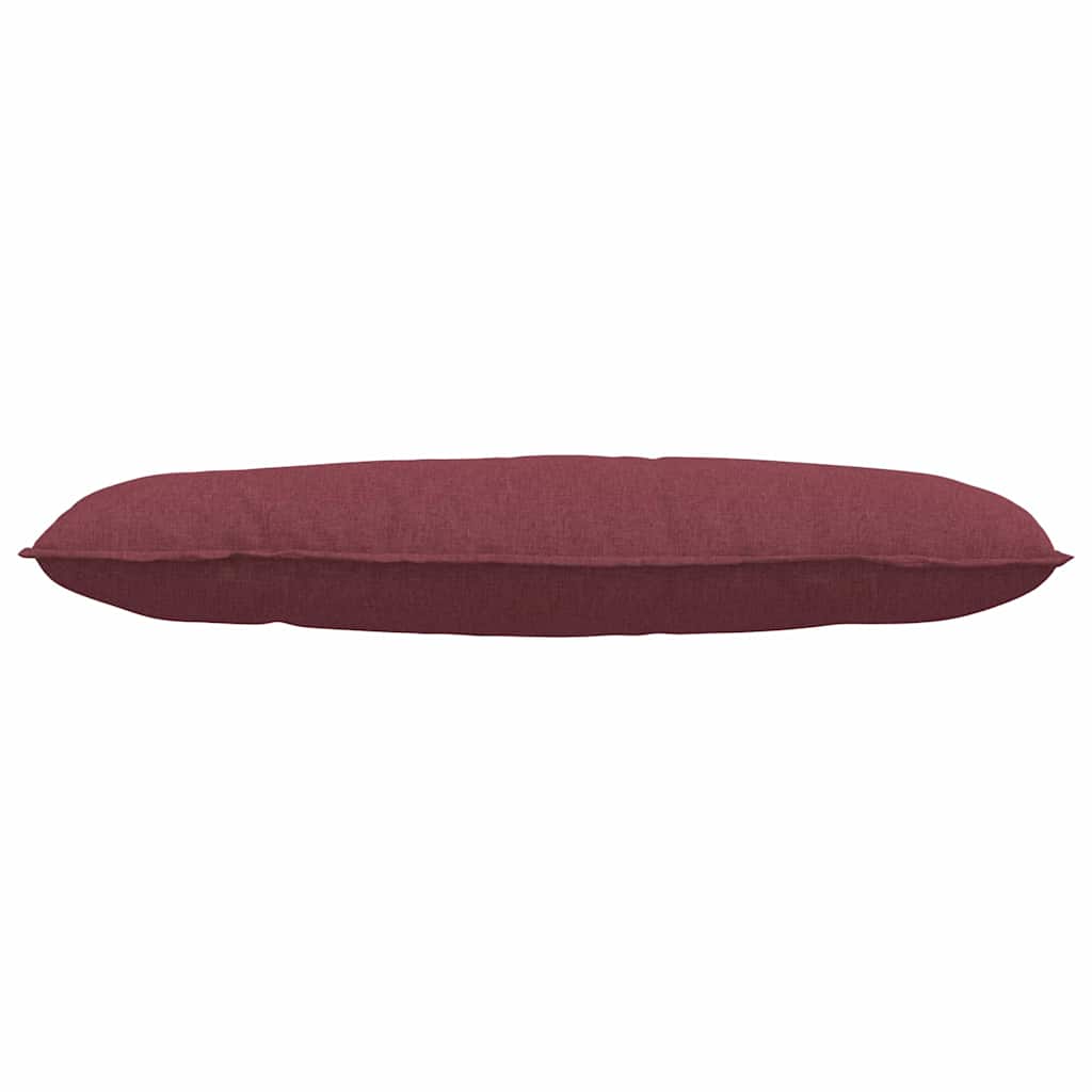 vidaXL Poduszka na plecy Czerwone wino 120 x 19 x 50 cm tkanina