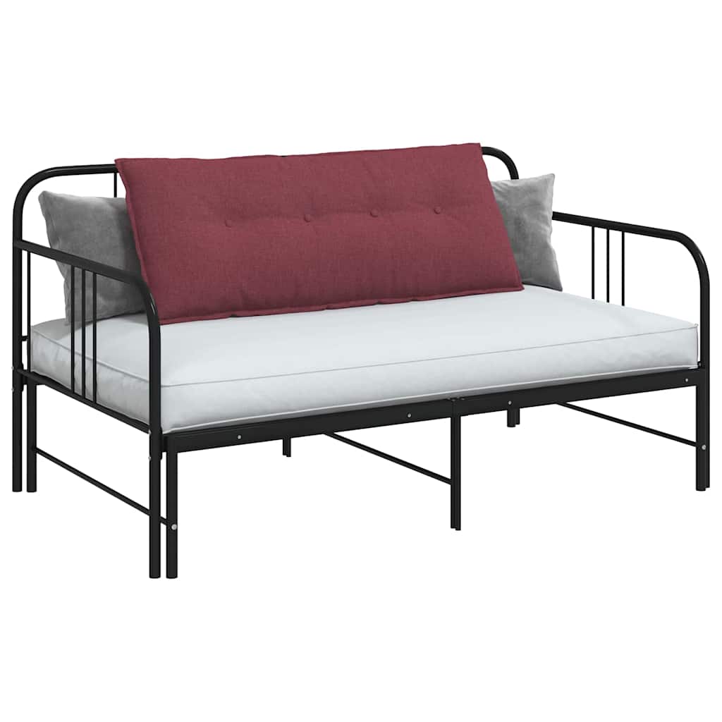 vidaXL Poduszka na plecy Czerwone wino 120 x 19 x 50 cm tkanina