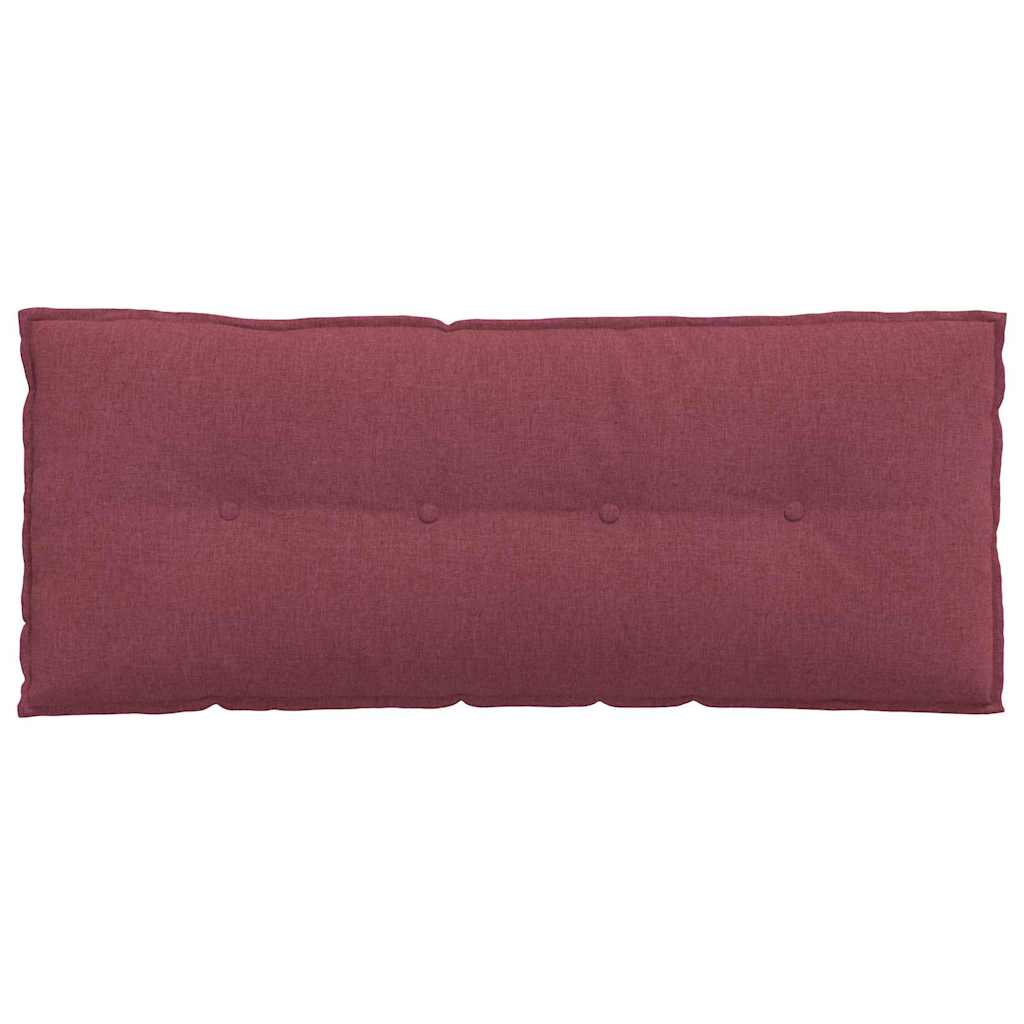 vidaXL Poduszka na plecy Czerwone wino 120 x 19 x 50 cm tkanina