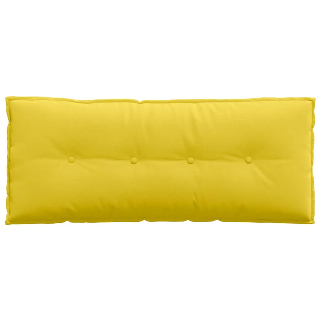 vidaXL Poduszka na plecy Jasnożółty 120 x 19 x 50 cm tkanina