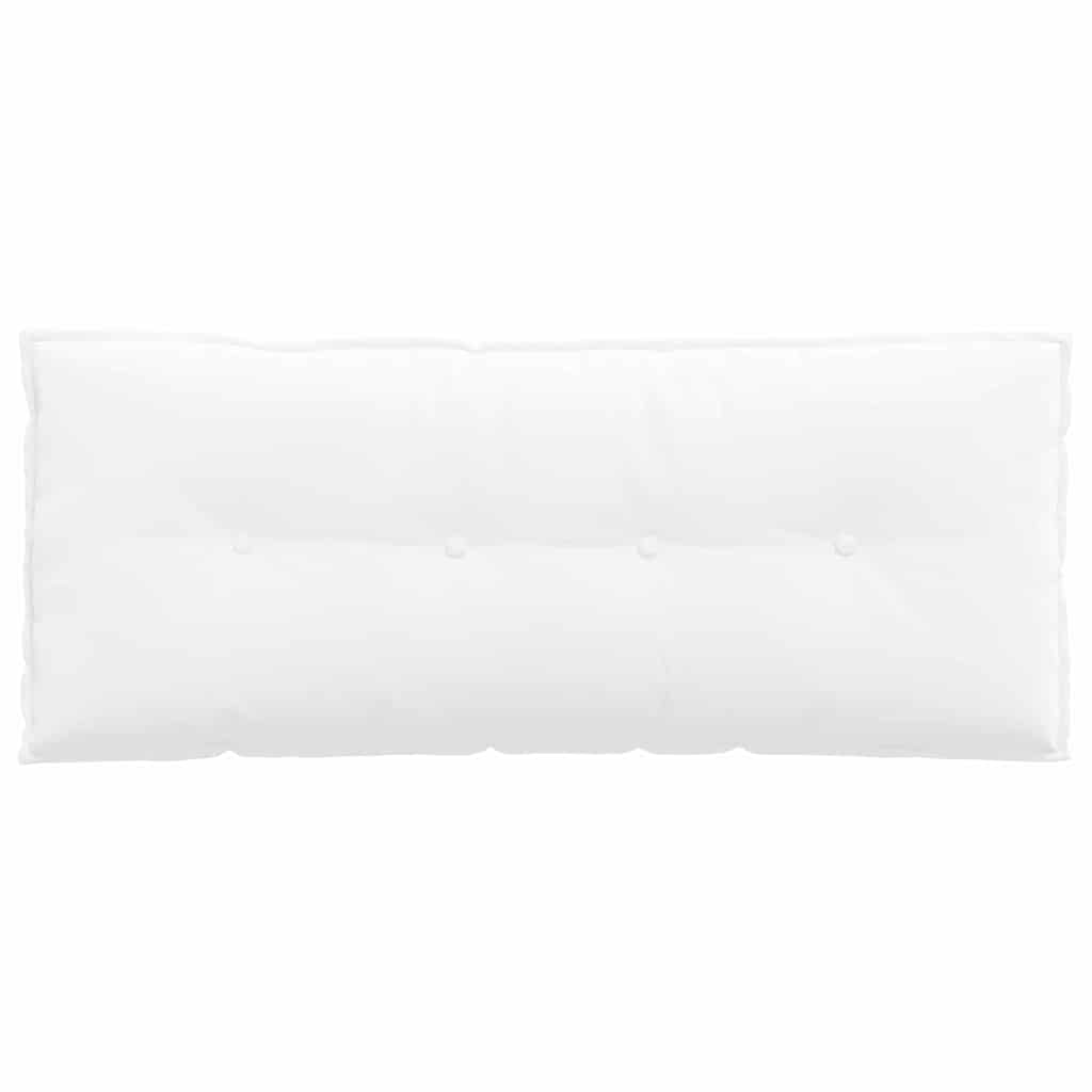 vidaXL Poduszka na plecy Biały 120 x 19 x 50 cm tkanina