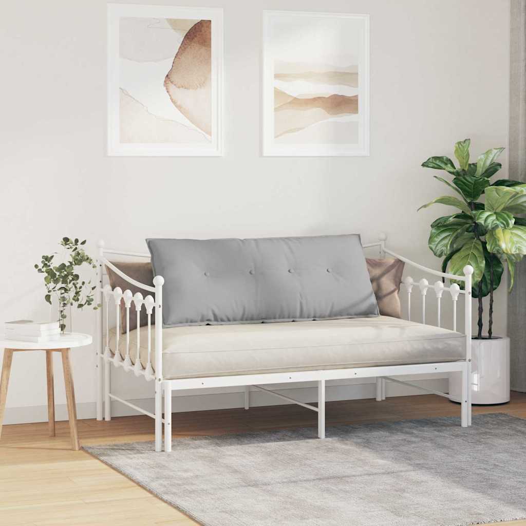 vidaXL Poduszka na plecy Szary chmur 120 x 19 x 50 cm tkanina