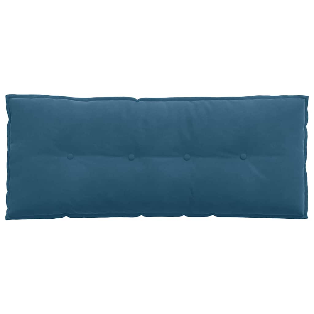 vidaXL Poduszka na plecy Niebieski 120 x 50 cm Tkanina sztruksowa