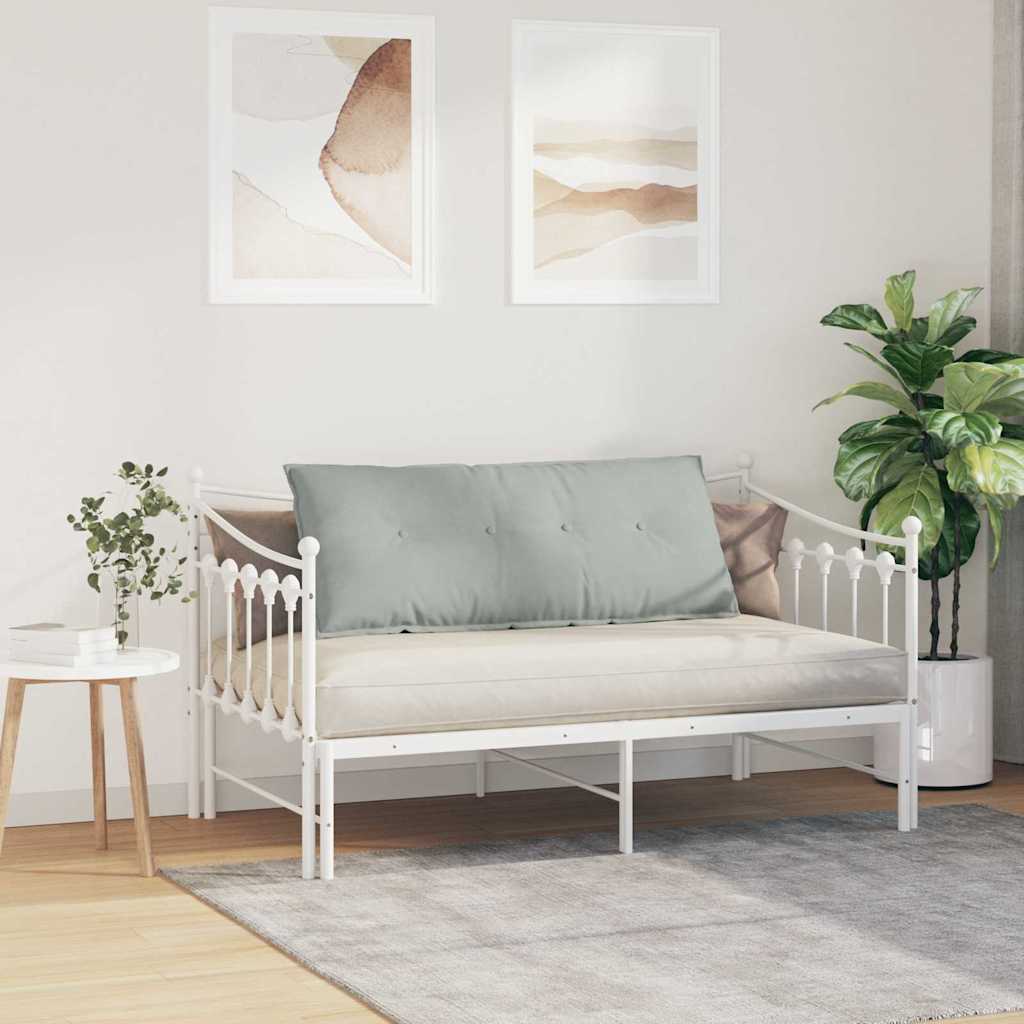 vidaXL Poduszka na plecy Jasnoszary 120 x 50 cm Tkanina sztruksowa