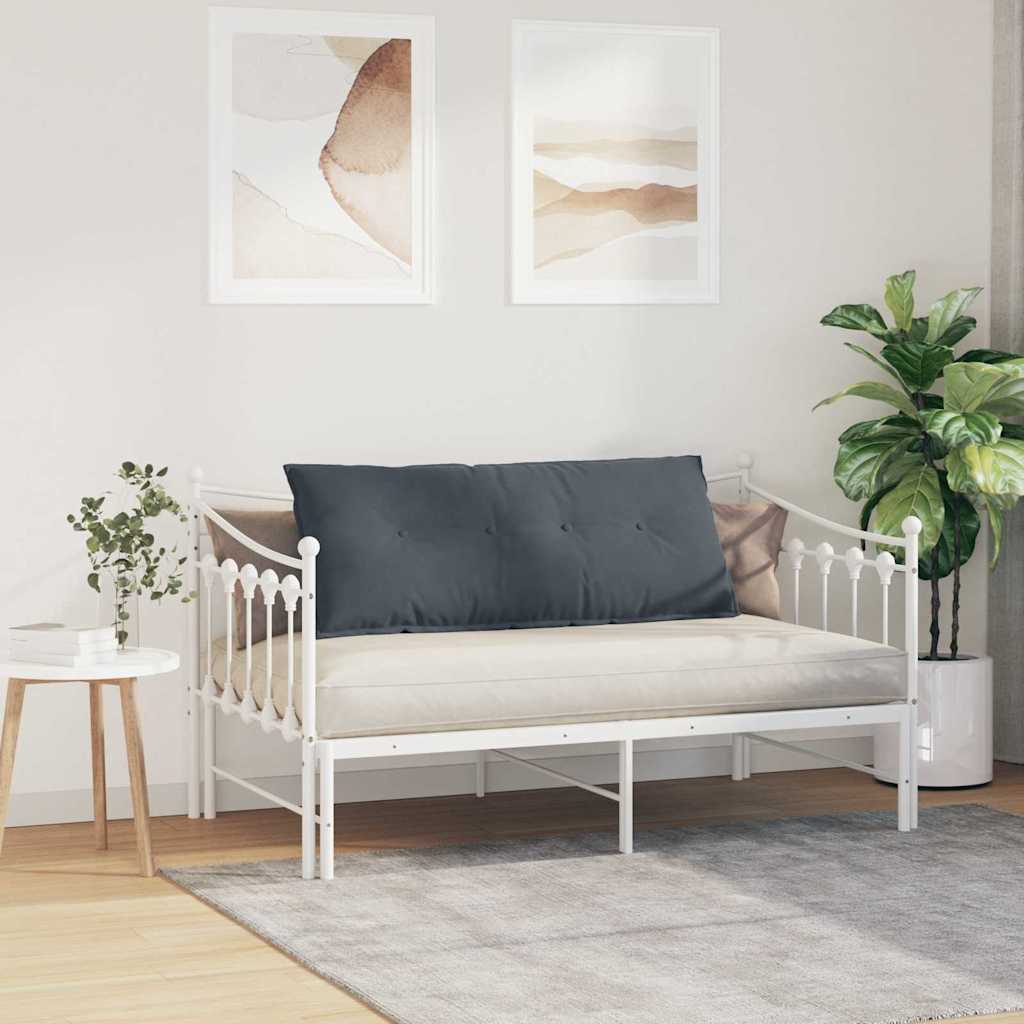 vidaXL Poduszka na plecy Ciemnoszary 120 x 50 cm Tkanina sztruksowa